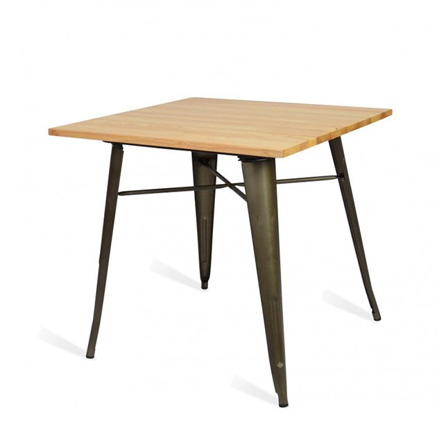 Hot Sale Metal Restaurant Hotel Cafe Modern Garden Furniture Dining Table (ZG23-020)