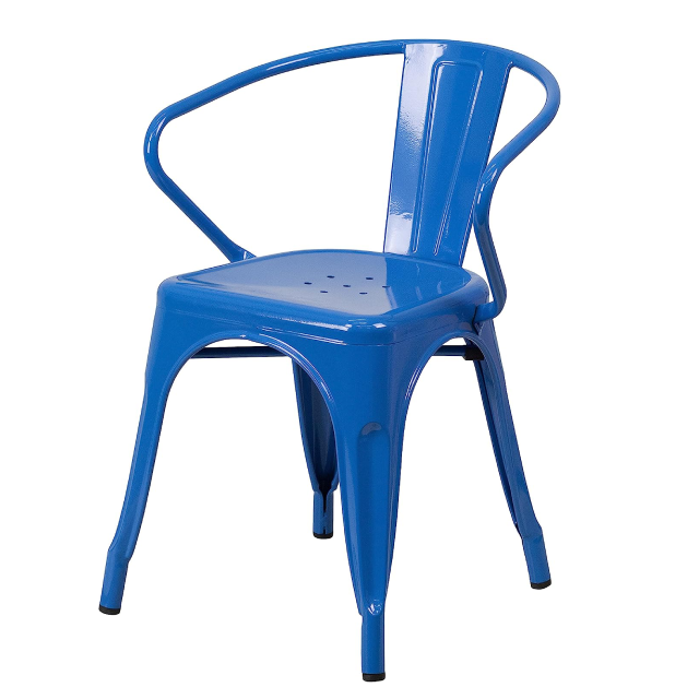 Wholesale stackable Popular Durable Cafe Chair Dininig Kitchen Furniture Metal Tolix Industrial Bistro Dining Chair (ZG23-018)