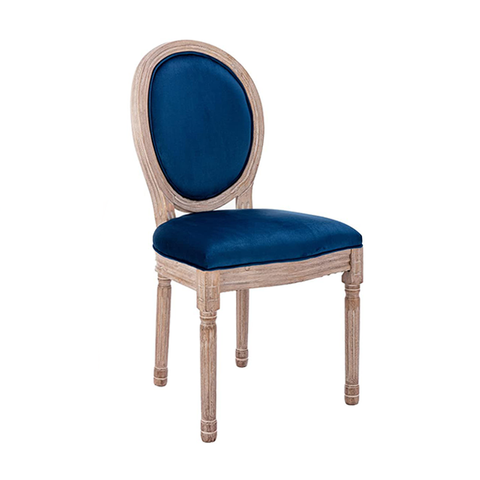 Wholesale Retro Furniture Wooden Louis Wedding Chairs Round Back Armless King Throne Chair (ZG16-026)