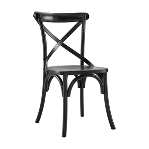 Hot Sale Cross Back Wood Stackable Wedding Event Furniture Dining Cane Banquet Chair (ZG11-002)