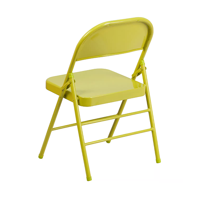 Wholesale Foldable Chair Wedding Event Garden Chairs Metal Modern Folding Chair for Outdoor and Indoor (ZG26-005)