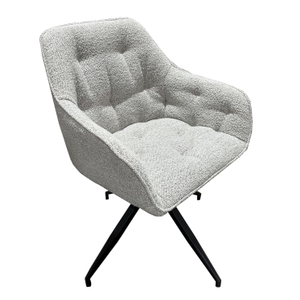 360 Rotation Upholstered Armchair Comfy Leisure Accent Chair with Large Padded Seat ZG23-087