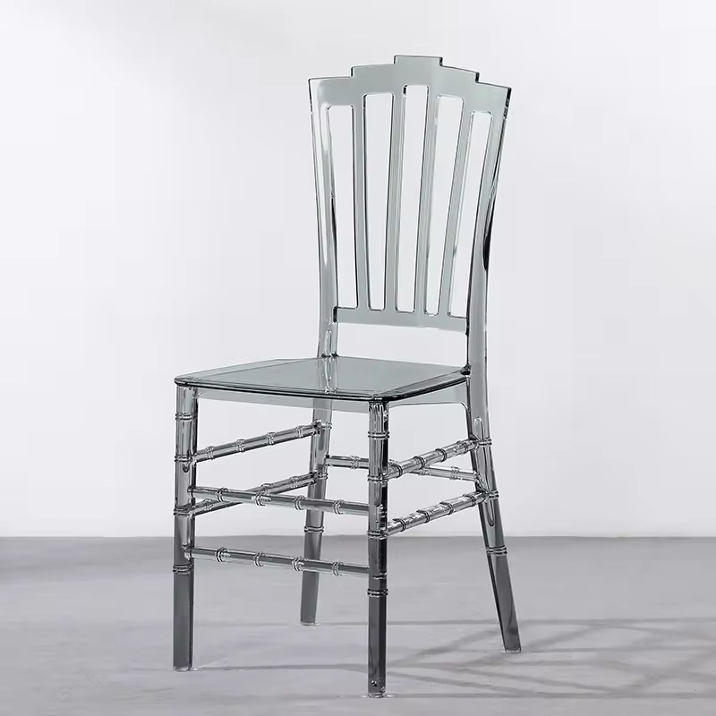 Modern Simple Design Fashion Chiavari Napoleon Chair Dining Banquets Transparent Acrylic (ZG50-017)