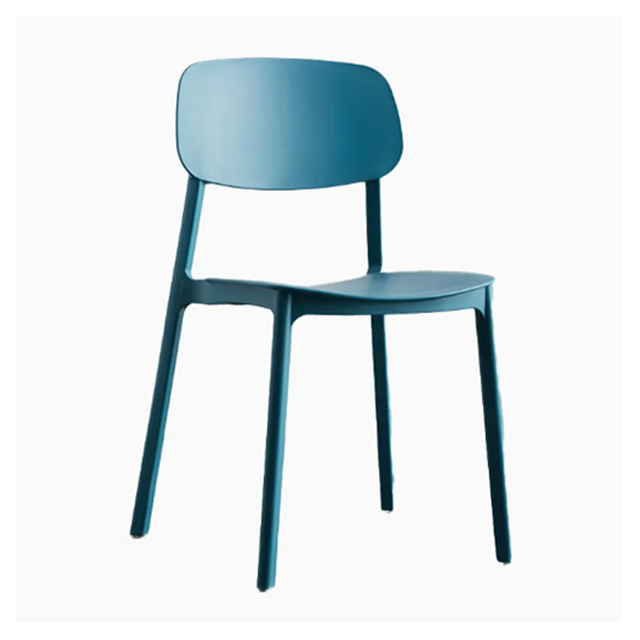 Modern Cheap Stackable Light Blue Plastic Restaurant Dining Chair (ZG50-038)
