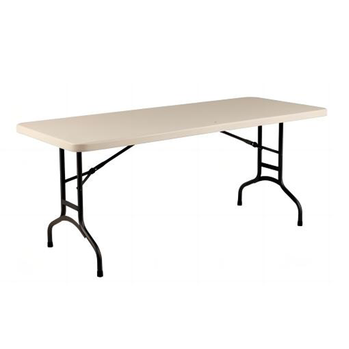 Hot Selling Outdoor Business Convenient Dining Desk Blown Picnic Rectangular Tables 6FT Rectangle Table