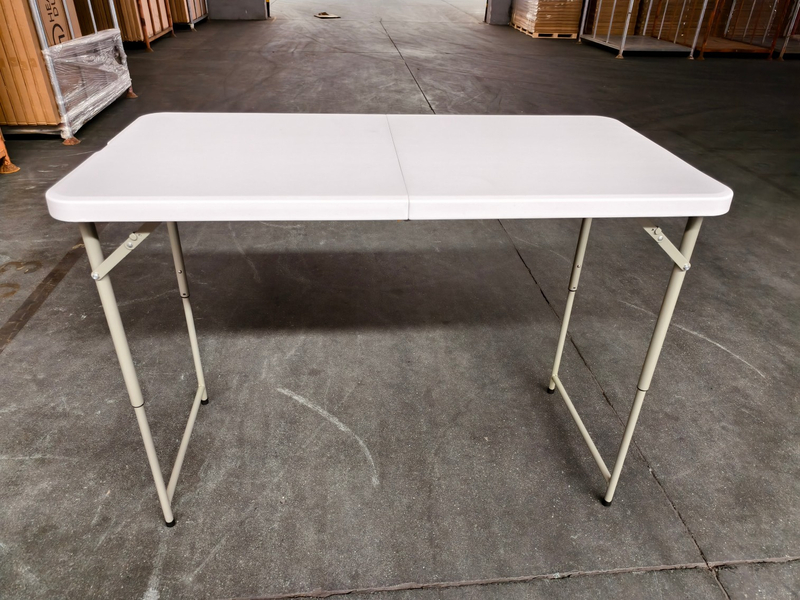 Plastic Folding Table Rectangle Hotel Event Party Garden Wedding Portable Camping Foldable Rectangle Tables 4FT Rectangle Table