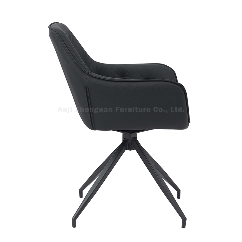 360 Rotation Upholstered Armchair Comfy Leisure Accent Chair with Large Padded Seat ZG23-087