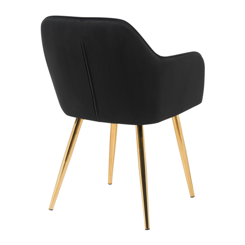 Nordic Velvet Fabric Upholstered Dining Chair for Home Living Room Hotel(ZG23-033)
