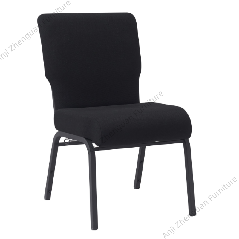 Wholesale 20.5''W Stacking Fabric Metal Stacking Church Chairs Worship Auditorium(ZG13-010)