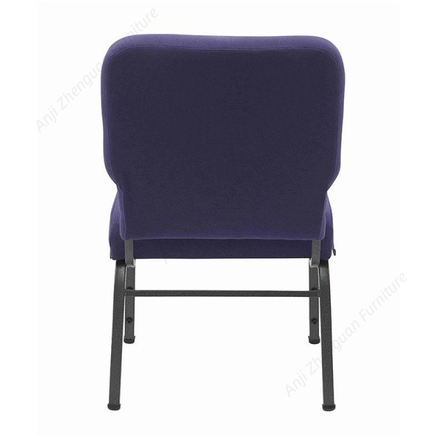 20 Inch Wide Roy Purple Fabric Comfortable Upholstered Enclosed Back Stacking Church Chair(ZG13-007)