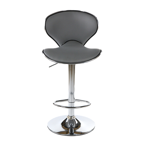 Beige PU Ergonomic Backrest Footstool Bar Chair 360 Rotary Counter Stool ZG18-017