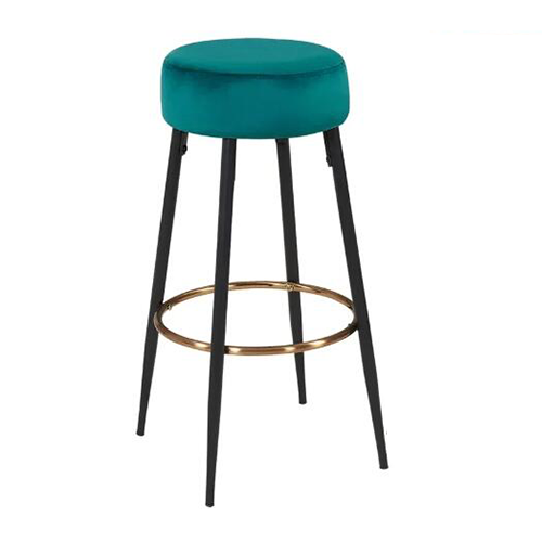 Industrial Price Best Sales Upholstered Velvet High Bar Stool Chair for Living Kitchen Room(ZG21-019)