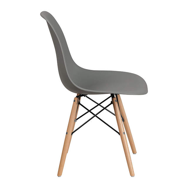 Low Price Stackable Black and Natural Color Restaurant Chair for Home Office (ZG16-058)