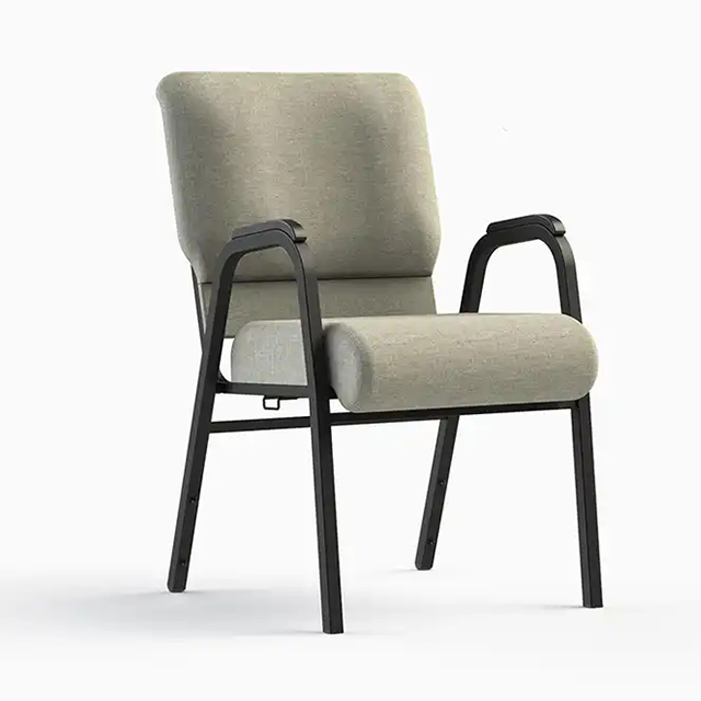 China Wholese Stacking Church Chair Auditorium Seating 22 Inch Wide with Arms (ZG13-009)