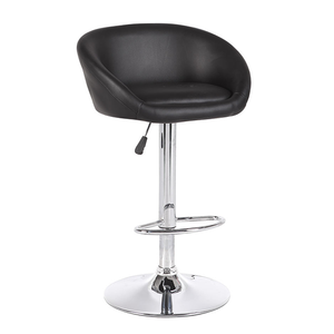 Swivel Counter Height Adjustable Brown PU Bar Chairs Padded Kitchen Chair (ZG18-015)