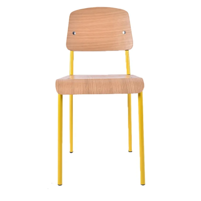 Wholesale Price High Quality Industrial Wood & Iron Chair Metal Tolix Industrial Bistro Dining Chair (ZG23-010)