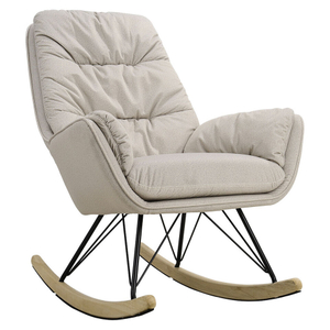 Nordic Hot Sale Living Room Soft Relax Chair High Back Seating Rocking Chair(ZG31-006)