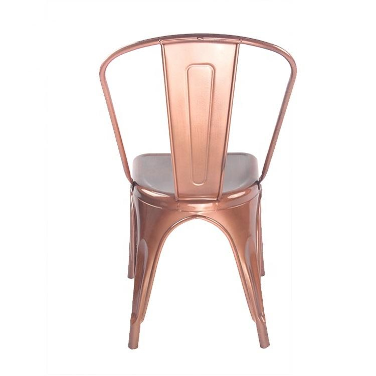 Modern Metal Vintage Restaurant Kitchen Bar Chair Metal Tolix Industrial Bistro Dining Chair (ZG23-012)