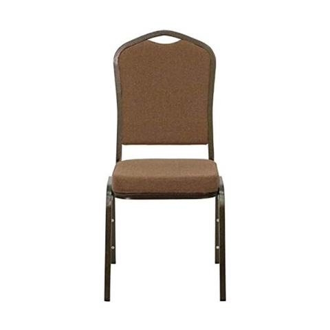 Professional Manufacturer of Crown Back Metal Banquet Chair with Ganing Device In Charcoal Fabric (ZG10-003)