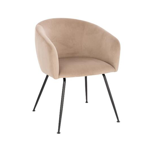 Nordic Design Living Room Metal Legs Home Furniture Soft Dining Chair(ZG23-076)