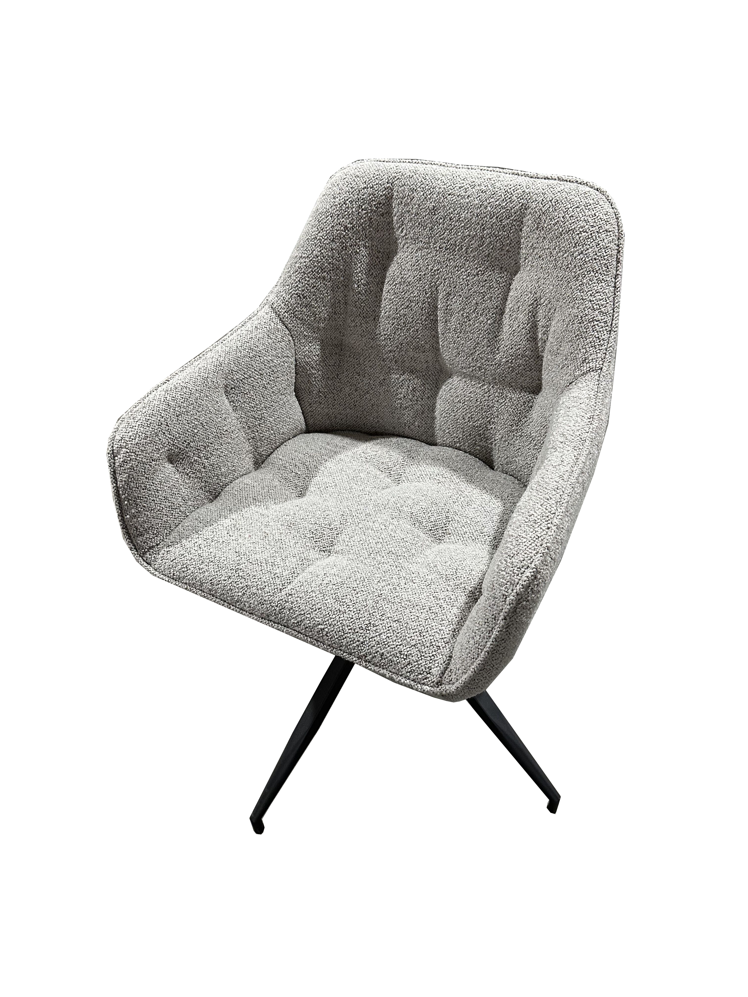 360 Rotation Upholstered Armchair Comfy Leisure Accent Chair with Large Padded Seat ZG23-087