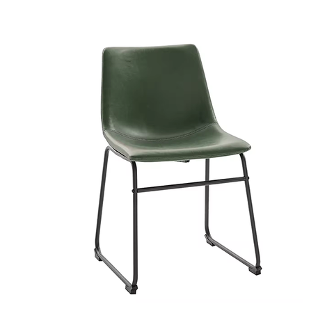 Wholesale Price Living Room PU Upholstered Industrial Style Metal Dining Chair (ZG23-062)