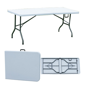 Portable Outdoor Furniture Table Foldable 6FT Fold in Half Table