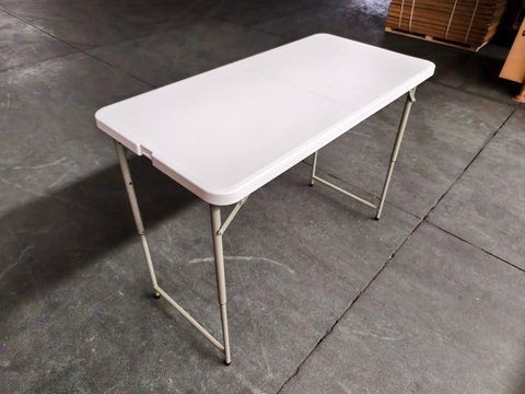 Plastic Folding Table Rectangle Hotel Event Party Garden Wedding Portable Camping Foldable Rectangle Tables 4FT Rectangle Table