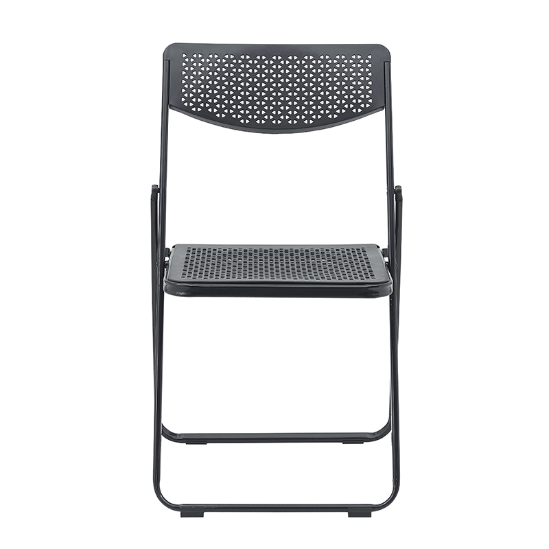New Black Folding Chair Space-saving and lightweight for easy portability One-year warranty with worry-free after-sales service(ZG26-019)
