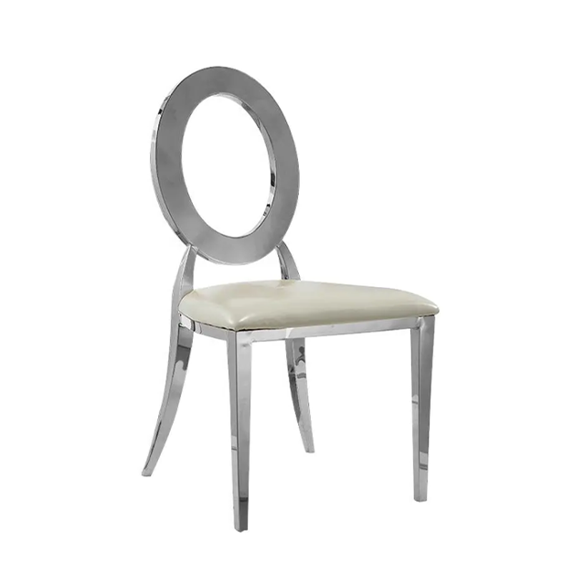 Factory Supply Simple Household Vintage Design Metal Banquet Wedding Dining Chair (ZG50-009)