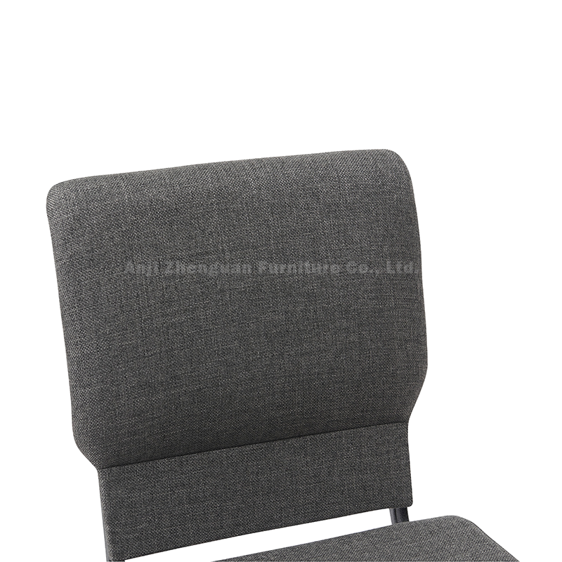 High Quality Cheap 18.50 Inch Wide Fabric Metal Auditorium Chairs Church Worship Chair Stackable (ZG13-002)
