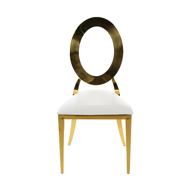 Wholesale Modern Design Steel Round Hollow Back Stackable Metal Banquet Wedding Dining Chair(ZG50-009)