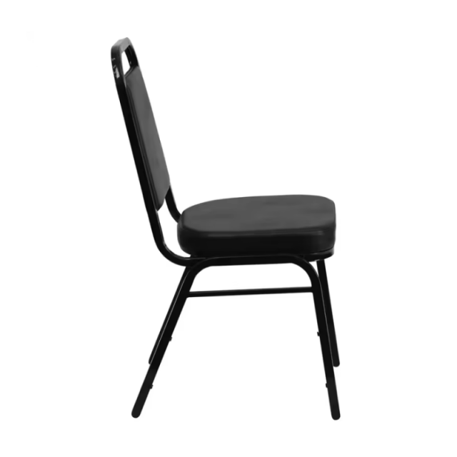 High Quanlity PU Upholstered Metal Stackable Armless Party Dining Banquet Chair(ZG10-002)