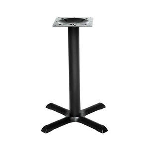 Heavy Duty Black Single Column Table Base - 4-Leg Stand for Cafe Restaurant Commercial Dining Tables BASE2222