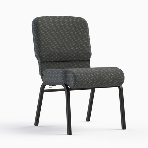20 Inch Wide Purple Fabric Color Silver Vein Steel Frame Comfy Stackable Church Worship Auditorium Chair (ZG13-007)