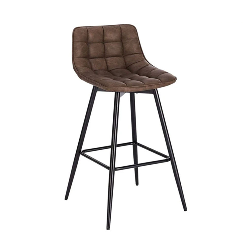 Factory Wholesale Modern Design Breakfast Luxury Home Metal Bar Stool Chair(ZG21-008)