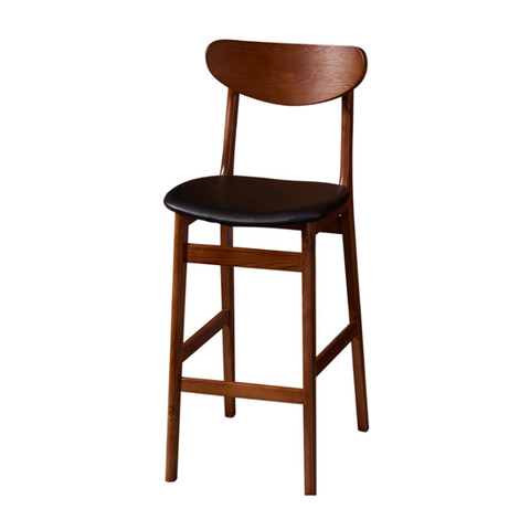 Hot Selling High Quality Modern Cafe Banquet Dining Chair Solid Wooden Stool Classic Bar Chair (ZG25-009)