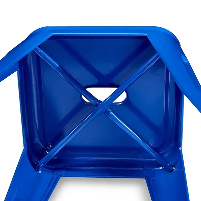 Industrial Furniture Stackable Armless Restaurant Chair Metal Restaurant Bar Stools ZG21-028