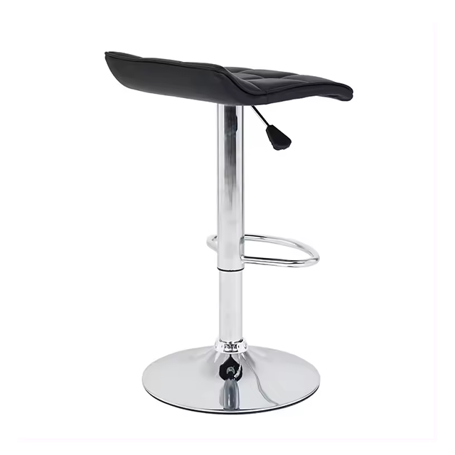 Contemporary Furniture Red Faux Leather Counter Height Adjustable Chair Swivel Bar Stools