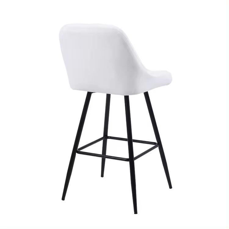 Nordic Restaurant Modern Upholstery High Bar Chair Metal Frame With Footrest(ZG21-003)