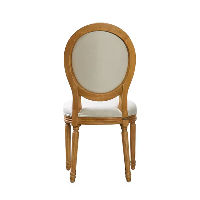 Wholesale Retro Furniture Wooden Louis Wedding Chairs Round Back Armless King Throne Chair (ZG16-026)