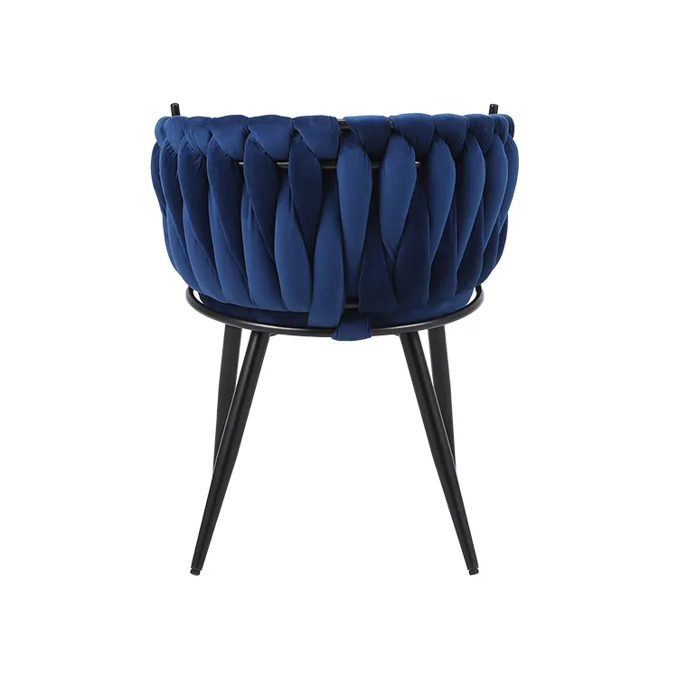  Nordic Upholstered Velvet Restaurant Luxury Modern Home Furniture Design Soft Fabric Dining Room Chair (ZG20-060)