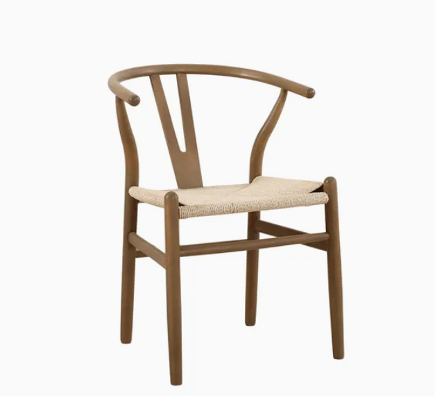 Wholesale Modern Furniture Classic New Chinese Style Paper String Cushion Solid Wooden Dining Chair for Dining Hotel Cafe Restaurant Wedding (ZG16-012)