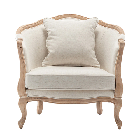 Anji Zhenguan Furniture Antique French Wooden Classic Chair Designs Wood Luxury Dining Accent Living Room Louis Sofa Chair(ZG16-098)