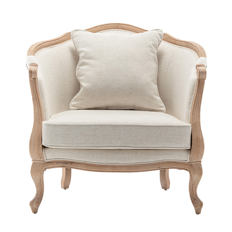 Anji Zhenguan Furniture Antique French Wooden Classic Chair Designs Wood Luxury Dining Accent Living Room Louis Sofa Chair(ZG16-098)