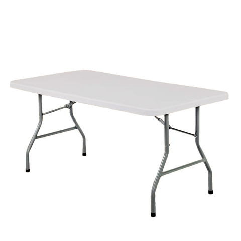 Hot Sell Outdoor Business Convenient Dining Desk Blown Picnic Rectangular Plastic Round Folding Tables and Chairs8FT Rectangle Table