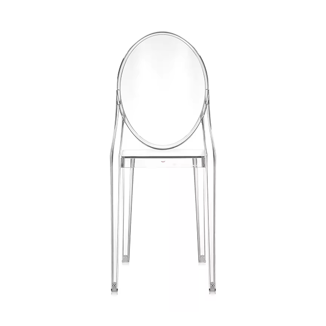 Plastic Ghost Chair Dining Side Chairs Clear Stacking Rental Wedding Chair ZG50-025