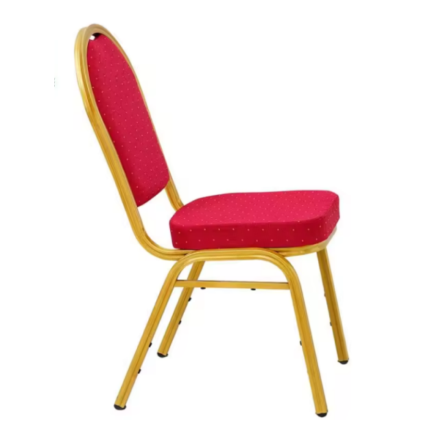 Wholesale High Quanlity and Low Price Fabric Stackable Bistro Metal Dining Banquet Chair(ZG50-007)