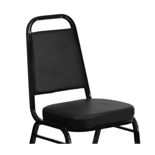 High Quanlity PU Upholstered Metal Stackable Armless Party Dining Banquet Chair(ZG10-002)