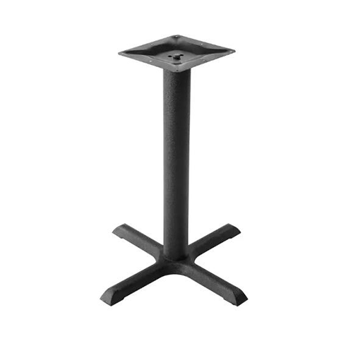 Heavy Duty Black Single Column Table Base - 4-Leg Stand for Cafe Restaurant Commercial Dining Tables BASE2222